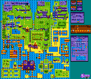 Thumbnail for a map of Xtreme Island (Unmarked) for the Game Boy game Xtreme Sports.