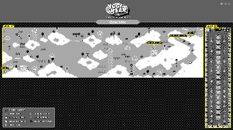 Thumbnail for a map of Cloud Zone Act 1 for the Game Boy game Yogi Bear In Yogi Bears Goldrush.