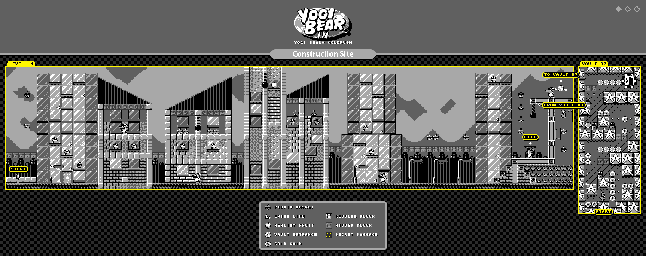 Thumbnail for a map of Construction Site Act 1 for the Game Boy game Yogi Bear In Yogi Bears Goldrush.