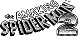 Title screen for the Game Boy game The Amazing Spider-Man 2.