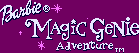 Title screen for the Game Boy game Barbie: Magic Genie Adventure.