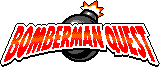 Title screen for the Game Boy game Bomberman Quest.
