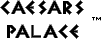 Title screen for the Game Boy game Caesars Palace.