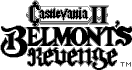 Title screen for the Game Boy game Castlevania II: Belmont's Revenge.