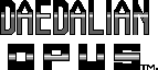 Title screen for the Game Boy game Daedalian Opus.