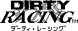 Title screen for the Game Boy game Dirty Racing.