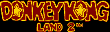 Title screen for the Game Boy game Donkey Kong Land 2.