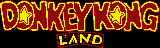 Title screen for the Game Boy game Donkey Kong Land.