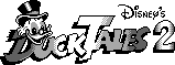 Title screen for the Game Boy game DuckTales 2.