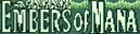Title screen for the Game Boy game Embers of Mana.