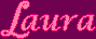 Title screen for the Game Boy game Laura.