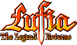 Title screen for the Game Boy game Lufia: The Legend Returns.