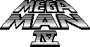 Title screen for the Game Boy game Mega Man IV.