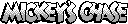 Title screen for the Game Boy game Mickey's Chase / Mickey's Dangerous Chase.