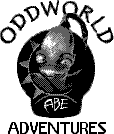 Title screen for the Game Boy game Oddworld Adventures.