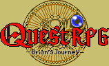 Title screen for the Game Boy game Quest RPG: Brian's Journey.