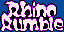 Title screen for the Game Boy game Rhino Rumble.