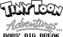Title screen for the Game Boy game Tiny Toon Adventures: Babs' Big Break.