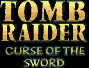 Title screen for the Game Boy game Tomb Raider: Curse Of The Sword.