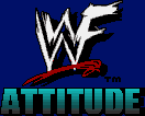 Title screen for the Game Boy game WWF Attitude.