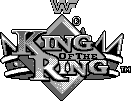 Title screen for the Game Boy game WWF: King Of The Ring.