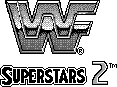 Title screen for the Game Boy game WWF Superstars 2.
