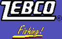 Title screen for the Game Boy game Zebco Fishing!.