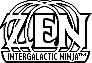 Title screen for the Game Boy game Zen: Intergalactic Ninja.