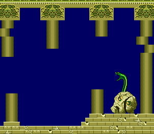 Thumbnail for a map of Level 3: Evil Temple for the Game Gear game Ariel: The Little Mermaid.