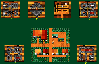 Thumbnail for a map of Brookhill for the Game Gear game Ax Battler: A Legend Of Golden Axe.