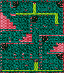 Thumbnail for a map of Cursed Cave for the Game Gear game Ax Battler: A Legend Of Golden Axe.