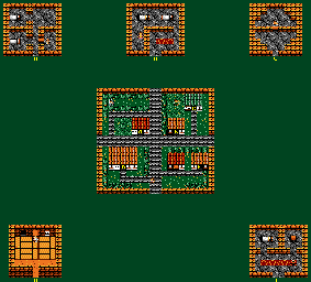 Thumbnail for a map of Firewood City for the Game Gear game Ax Battler: A Legend Of Golden Axe.