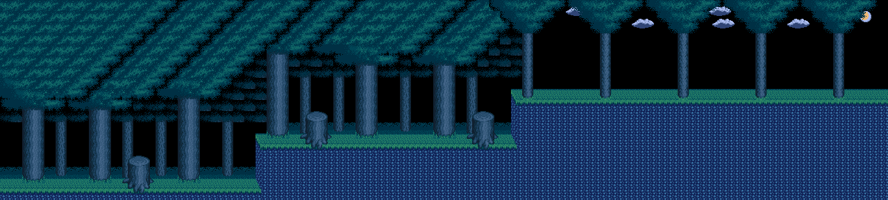 Thumbnail for a map of Maze Forest for the Game Gear game Ax Battler: A Legend Of Golden Axe.