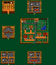 Thumbnail for a map of Turtle Village for the Game Gear game Ax Battler: A Legend Of Golden Axe.