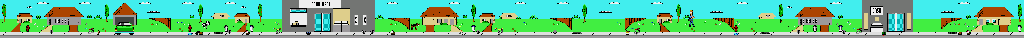 Thumbnail for a map of Stage 1: Streets Of Highland for the Game Gear game Beavis And Butt-Head.