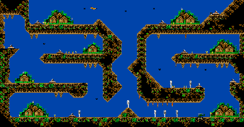 Thumbnail for a map of Sector 2 Level 3 for the Game Gear game Choplifter III.