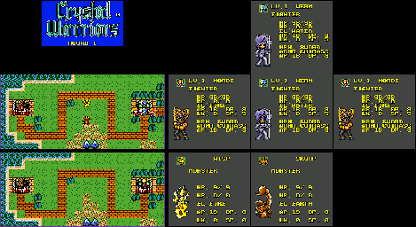 Thumbnail for a map of Round 1 for the Game Gear game Crystal Warriors.
