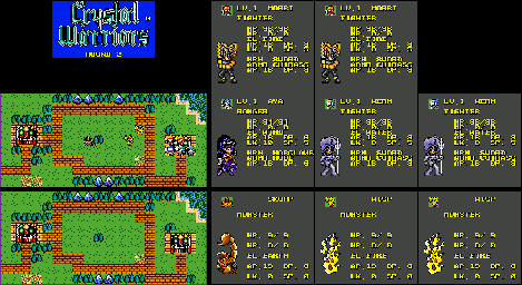 Thumbnail for a map of Round 2 for the Game Gear game Crystal Warriors.