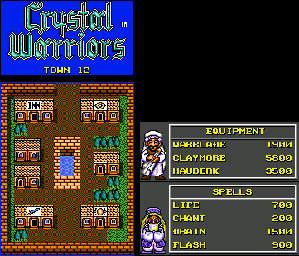 Thumbnail for a map of Town 12 for the Game Gear game Crystal Warriors.