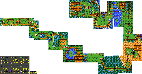 Thumbnail for a map of World for the Game Gear game Crystal Warriors.