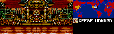Thumbnail for a map of USA (Geese Howard) for the Game Gear game Fatal Fury Special.