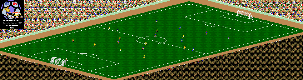 Thumbnail for a map of Field (Damp) for the Game Gear game FIFA International Soccer.
