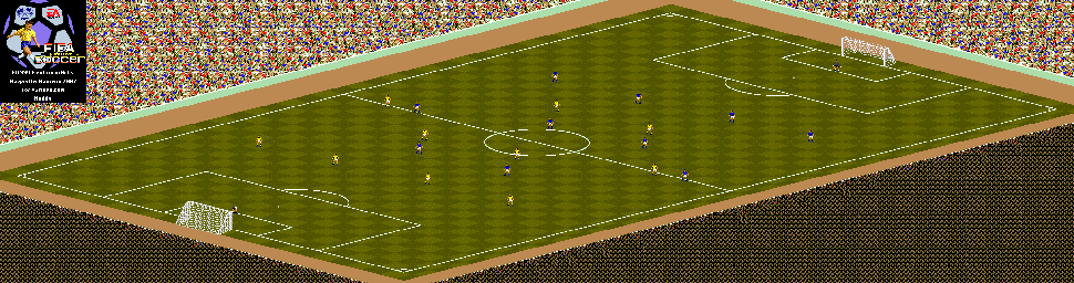 Thumbnail for a map of Field (Muddy) for the Game Gear game FIFA International Soccer.
