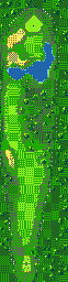 Thumbnail for a map of Austin Creek Hole 14 for the Game Gear game Fred Couples Golf.