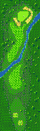 Thumbnail for a map of Austin Creek Hole 16 for the Game Gear game Fred Couples Golf.