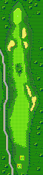 Thumbnail for a map of Austin Creek Hole 17 for the Game Gear game Fred Couples Golf.
