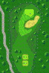Thumbnail for a map of Austin Creek Hole 3 for the Game Gear game Fred Couples Golf.