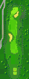 Thumbnail for a map of Austin Creek Hole 7 for the Game Gear game Fred Couples Golf.