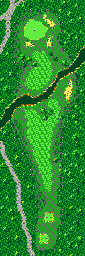Thumbnail for a map of Brooks Peak Hole 15 for the Game Gear game Fred Couples Golf.