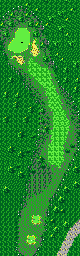 Thumbnail for a map of Brooks Peak Hole 2 for the Game Gear game Fred Couples Golf.